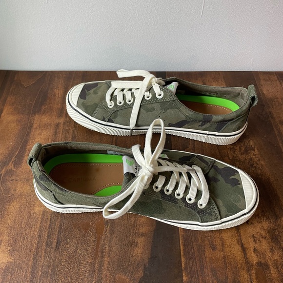 CARIUMA | OCA Low Camo Green Grey Suede Shoe unisex MENS 9 - Picture 3 of 6